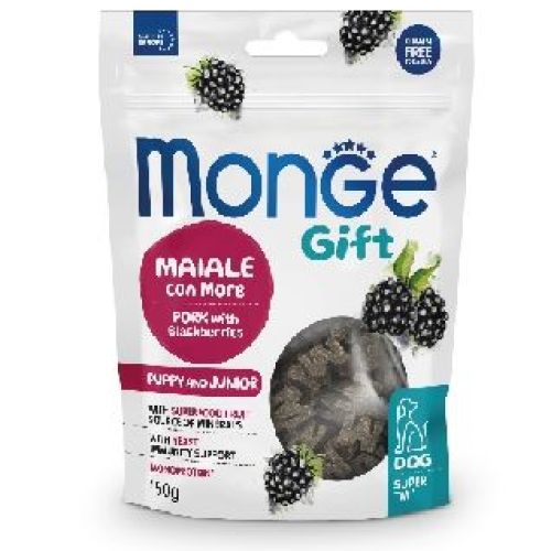 MONGE GIFT SUPER M CANE PUPPY JUNIOR MAIALE E MORE <br/> Snack e Premi per Cani