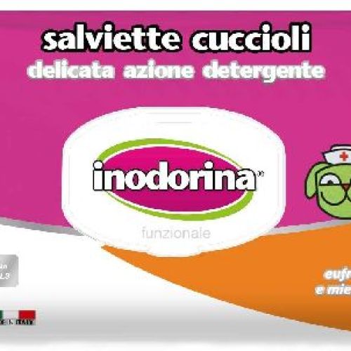 INODORINA SALVIETTE FUNZIONALI CUCCIOLI 40PZ <br/> Traversine e Salviette Cane