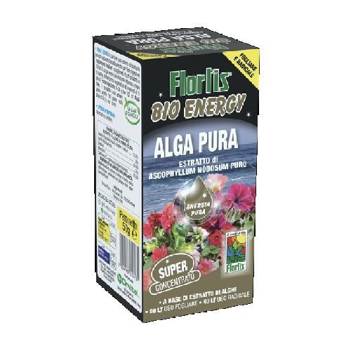 FLORTIS BIO ENERGY ALGA PURA 100% LIQUIDO 50 G <br/> Concime per Piante da Esterno