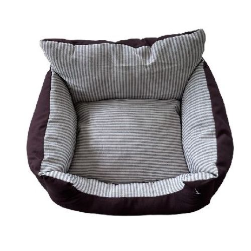 CUCCIA PER ANIMALI DOMESTICI 50 x 40 MARRONE <br/> Cuccia Morbida e Brandina