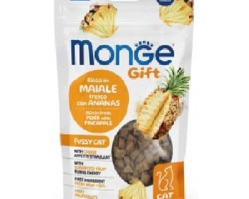 Monge Gift Meat Minis Gatto Appetito Difficile Maiale e Ananas <br/> Snack e Premi per Gatti
