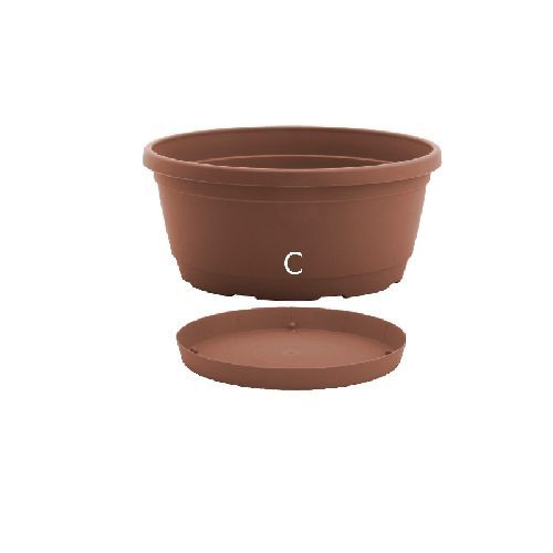 Ciotola Rumba cm 30 color cotto <br/> Vasi e Accessori in Plastica