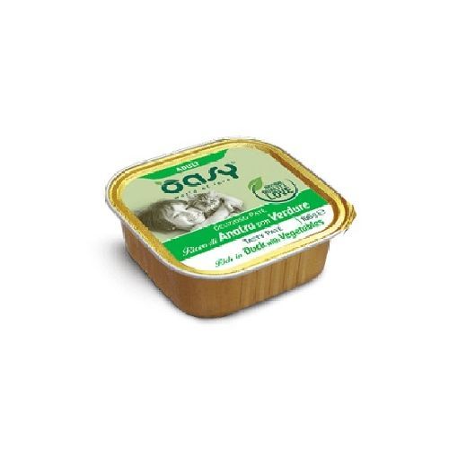 OASY WET CAT DELIZIOSO PATE ADULT ANATRA VERDUR VASCHETTA 100 GR <br/> Cibo Umido per Gatti