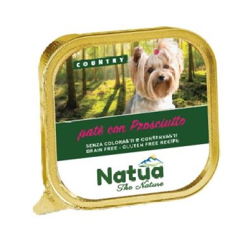 NATUA DOG COUNTRY PROSCIUTTO 100 GR <br/> Cibo Umido per Cani