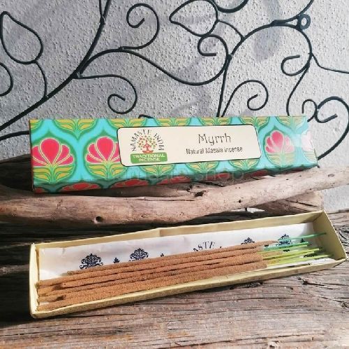 INCENSO NATURALE NAMASTE INDIA MYRRH 15 GR <br/> Candele e Profumi per Ambiente, Saponi