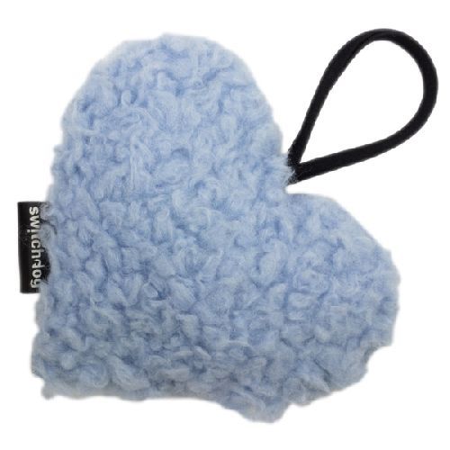 Minibag Cuore In Furry Azzurro <br/> Guinzagli, Collari e Pettorine
