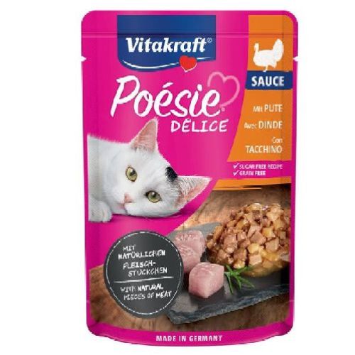 VITAKRAFT POESIE DELICE SAUCE PETTO DI TACCHINO 85GR <br/> Cibo Umido per Gatti