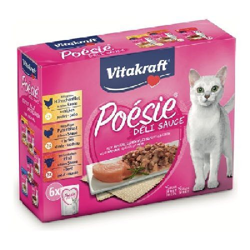 VITAKRAFT POESIE MEAT MULTIPACK 6 PZ <br/> Cibo Umido per Gatti
