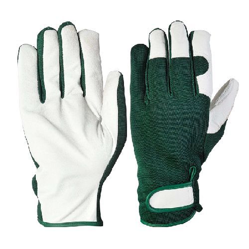Guanti da giardino in pelle e tessuto elasticizzato tagia L <br/> Abbigliamento Giardino e Orto