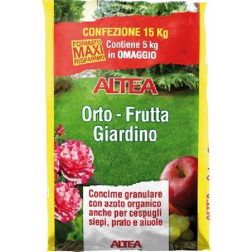 Altea Orto-Frutta-Giardino 15kg <br/> Concime per Piante da Esterno