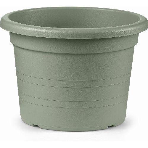 VASO CILINDRO CM 18 TERRA LAGUNA <br/> Vasi e Accessori in Plastica